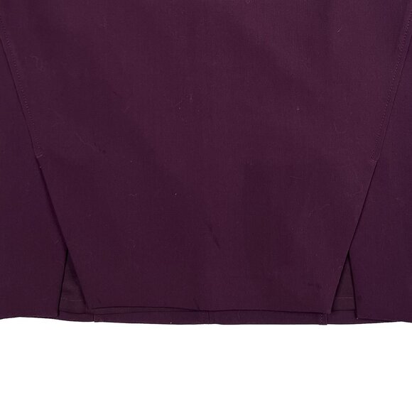 WHBM Stitched Shoulder Open Front Semi-Cropped Moto Blazer Skirt Set Size 10 - Picture 7 of 15